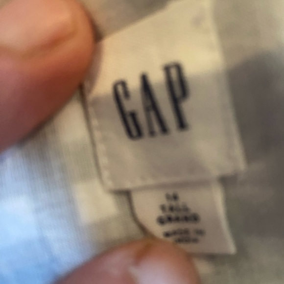 Gap Gingham Mini Wrap Sz 14 Tall - Picture 5 of 8